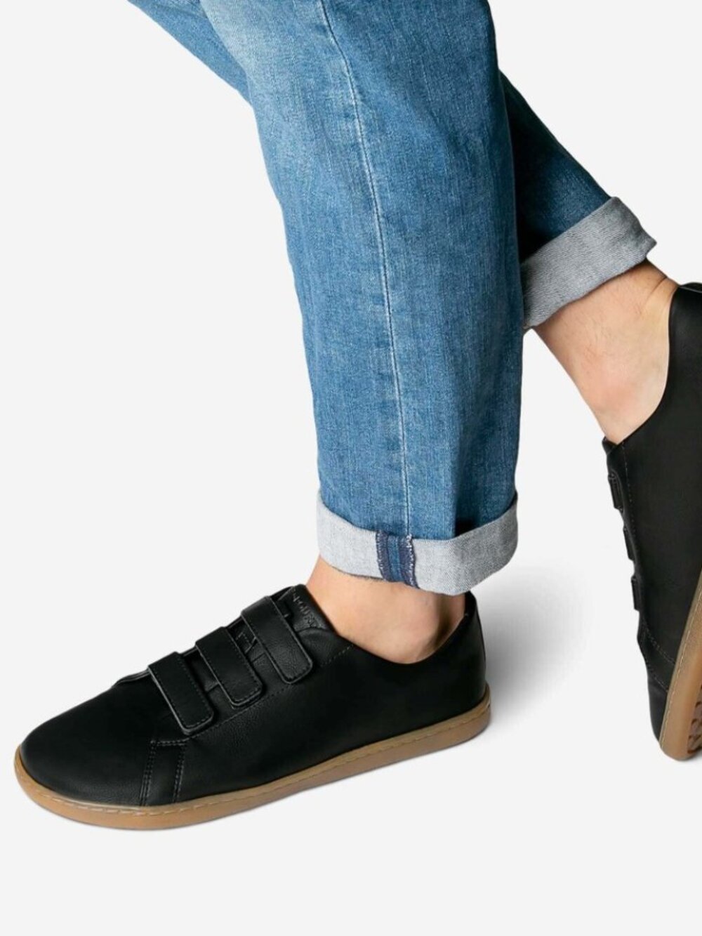 Feelgrounds Snap Sneaker, Size 41, Gum Black